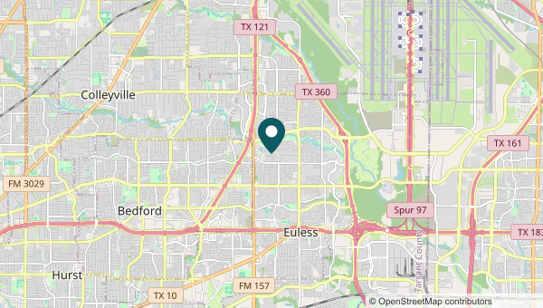 Map of Euless, Euless service area