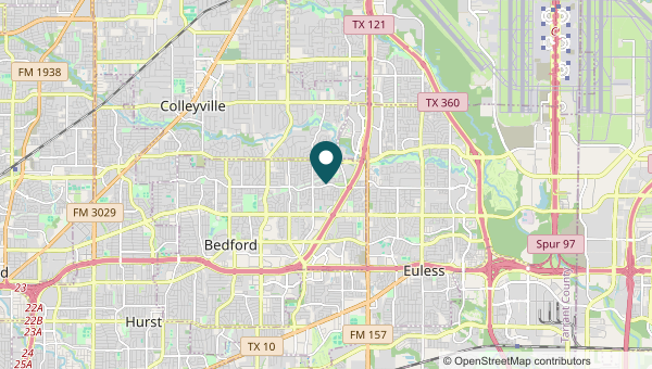 Map of Euless, Euless service area